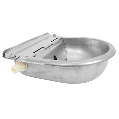ifundom Sheep Cow Water Feeder Bowl Automatic Water Dispenser Stainless Steel Long Lasting Easy to Clean
