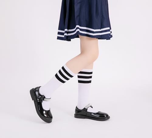 Girl's Mary Jane Dress Shoes School Uniform Oxfords Pearl Strap Flower Girl Wedding Party Flats(Toddler/Little Kid)2