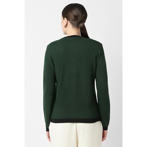 Image of Van Heusen Women's Regular Fit Full Sleeve Button Cardigan