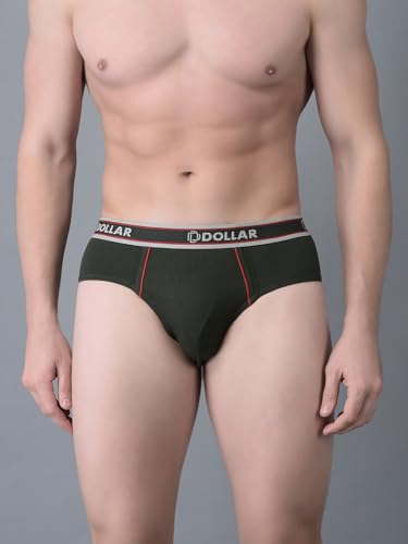 Image of Dollar Bigboss Men's Solid Cotton Brief (Colour May Vary)