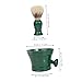 DEARMAMY Razor Cleaning Bowl Soup Cup for Shaving Barber Shaving Bowl Brush for Razor Barber Cleaning Handle