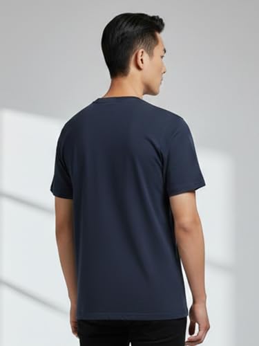 Image of Dollar Men's Pack of 1 Printed Non Zipper Round Neck T-Shirt