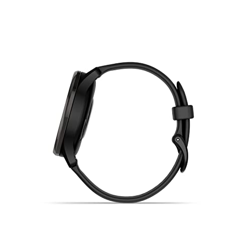 Garmin vívomove Trend - Montre connectée Hybride - Gray avec Bracelet Noir