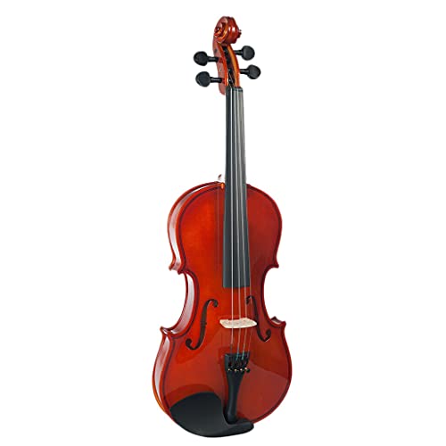 Image of Violin World Famous Rampur Maple Wood 4 /4 Full Size (4-String) Handmade Behala Crafted in 100+ Yrs old Manufacturing Plant (Reddish Brown)