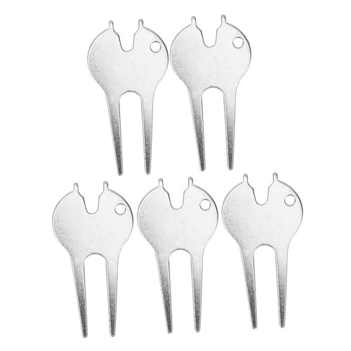 CORHAD 5Pcs Golf Divot Repair Tool Lightweight Fork for Fixing Golf Portable Design for Outdoor Sports Golfing Accessory for Enthusiasts