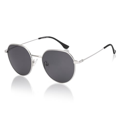 Image of Vincent Chase By Lenskart | Full Rim Round |Polarized Stylish Sunglasses | 100% UV Protected | For Men & Women
