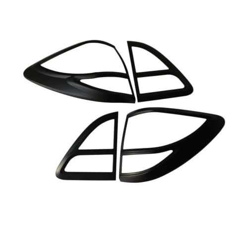 Cubierta protectora para luz trasera Mazda BT-50 2012-2020 de doble cabina acabado negro mate