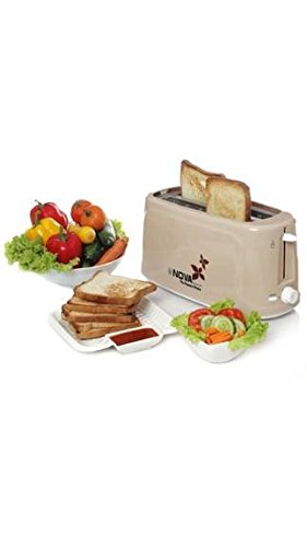 Nova NBT 2310 1450-Watt 4 Slice Pop Up Toaster, Cream