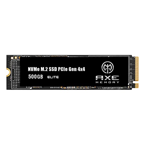 AXE MEMORY ELITE ����SSD 500GB Gen4 PCIe NVMe M.2 2280 - �ǂݍ��� �ő�7,000MB/�b�A�������ݍő�3,000MB/�b�ADDR4 512MB DRAM�L���b�V������