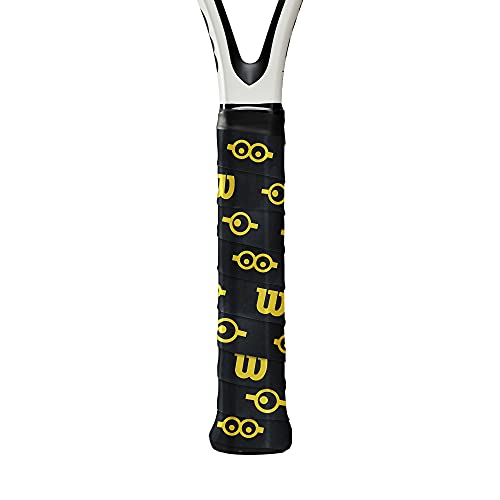 WILSON Aderência de tênis unissex Minions Pro Overgrip, amarelo (minions), 3 peças Reino Unido