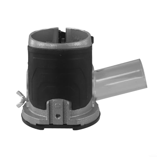 Base de fresadora de inmersión con cubierta antipolvo para fresadora de madera, soporte de máquina de corte de aleación de aluminio compatible con carcasa de 72 mm y abrazadera de 65 mm, mango