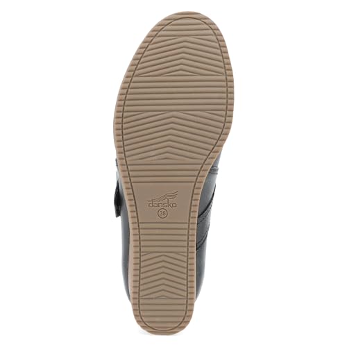 Dansko Sandy Wedge Mary Jane for Women - Durable Waterproof Leathers and Leather-Stacked Heel - Adjustable Hook & Loop Strap with Buckle Detail3