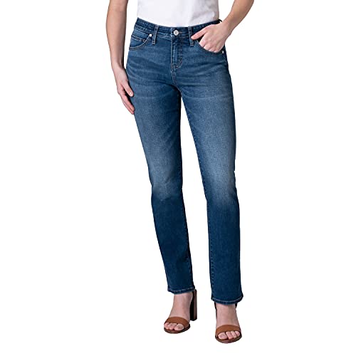 Jag Jeans Women's Ruby Mid Rise Straight Leg Jean, Thorne Blue, 16
