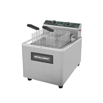 Fritadeira Elétrica de Mesa Zona Fria de Óleo FOE 15M 8000 Watts Metalcubas 220v