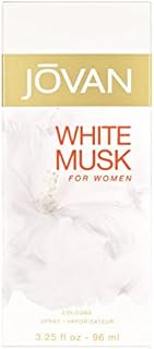 Jovan White Musk Eau de Colonia Spray para Mujer, Fórmula Vegana, 96 ml