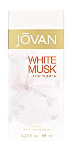 Jovan White Musk Eau de Cologne Spray dla kobiet, formuła wegańska, 96 ml