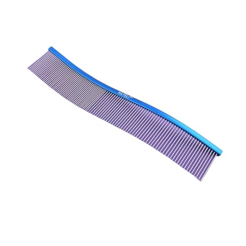 Brosse de nettoyage pour chiens et chats en acier inoxydable bleu de 22cm