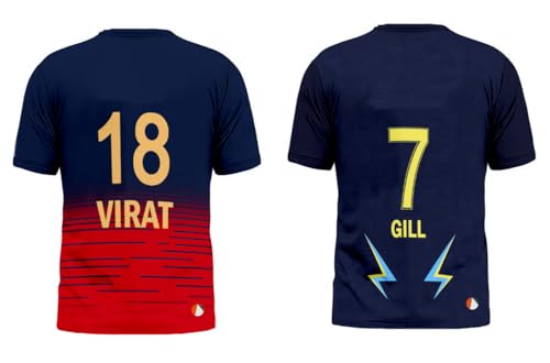 Image of Sports India IPL Cricket Team T Shirt Jersey Combo for (Kid's, Boy's & Mens) L744