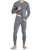 WEERTI Thermal Underwear for Men Long Johns With Fleece Lined Base Layer Set For Cold Weather Winter