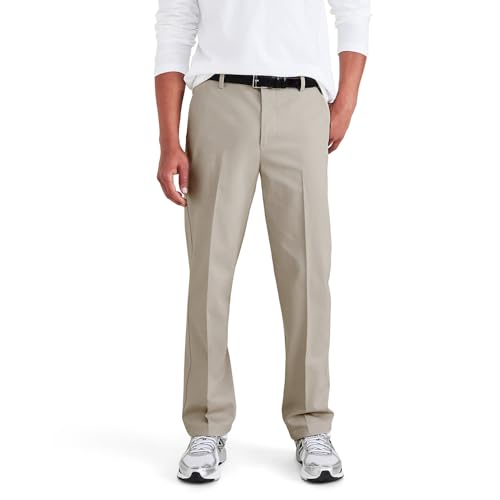 DOCKERS® Men's Signature Khaki Straight Fit Iron Free with Stain Defender®, Cloud, 38W x 29L by DOCKERS - Used condition - US$54.85