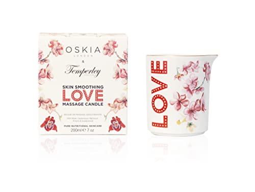 OSKIA Massage Candle - Limited Edition Floral Scented Massage Candle to Soften and Hydrate Skin - 220g, Multi
