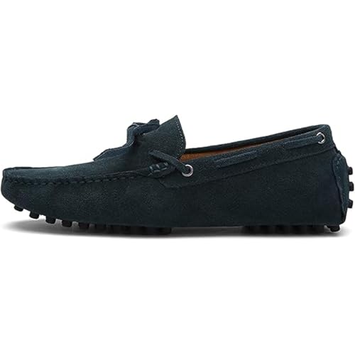 Men's Lightweight Loafers Classic Suede Leather Casual Slip-On Driving Party Shoes2