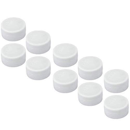 Neodym Magnet Scheiben Gummiert - Pinnwand Magnetscheiben - Wasserfest 12x6mm 3,5KG Stark - Gummi Magnete für den Außenbereich Wasserdicht - Scheibenmagnet Whiteboard Magnettafel [10 Stück] (Weiß)