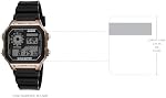 Casio AE1200WH Series | Men’s Digital Watch | 100M WR | Multi Alarms | 100 SEC Stopwatch | Countdown Timer | World Map for World Time | LED Light | LC Analog Display | 10 Year Battery