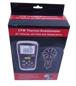 User operating the VIHELM DT-619 Digital Anemometer outdoors