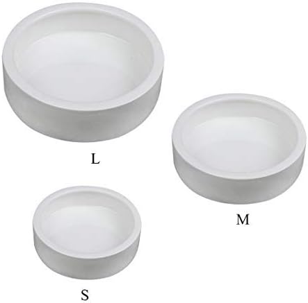 HMANE Set of 3 Ceramic Worm Reptile Food Water Bowl Anti-escape Dish Basin - Size S/M/L