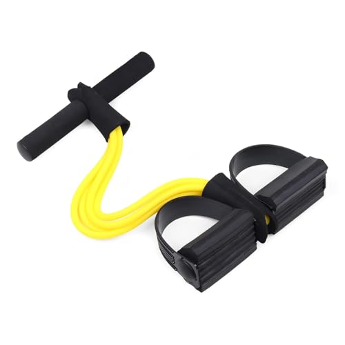 Image of Pull Reducer Leg Exercise Equipment Tummy Trimmer - Yoga Pedal Puller Resistance Band, Pedal Puller for Exercise, Stomach Exercise Equipment, Gym & Yoga Basic Equipment - 4 Tubes