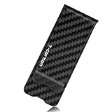 T-carbon Real Carbon Fiber Money Clip for Men, Minimalist Money Holder for Cash Credit Card Wallets Business Card Clip Front Pocket Men's Money Clips, Matte Black