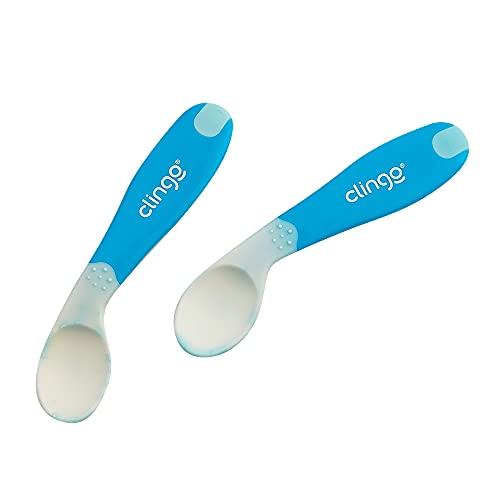Colher De Silicone Termosensivel Azul, Clingo, Azul