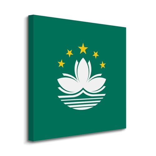 Lienzo decorativo de Macao de 20x20 pulgadas, arte de pared moderno ideal para renovar tu hogar