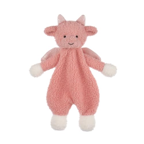 Image of Apricot Lamb Dragon Snuggler Blanket Soft Loveys for Babies, Security Blanket for Baby Boy and Girl, for Infant and Toddlers