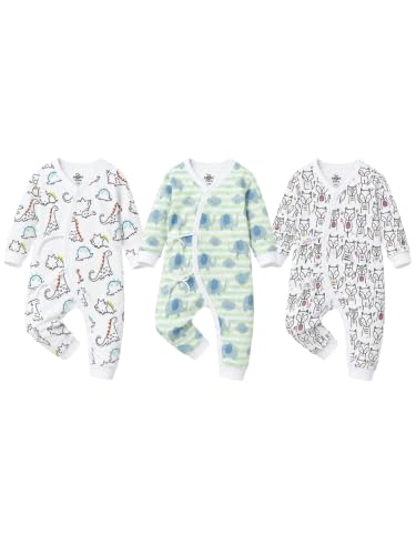 Image of The Mom Store Baby Romper Jabla Style Combo For Boys And Girls | Cotton | Soft Infant Bodysuit | Trendy Stylish Sleepwear For Newborn Baby | Printed | Unisex Comfortable Everyday Baby Wear