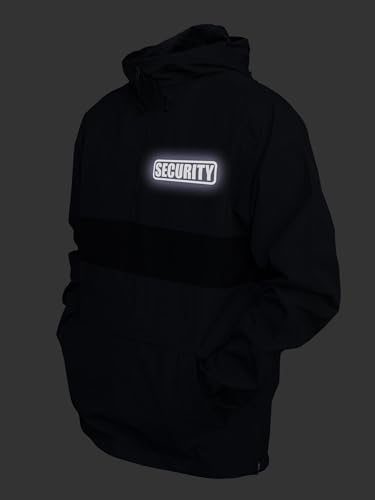 Smart People Clothing Security Zipped Pocket Anorak with Reflective Decoration Front and Back2