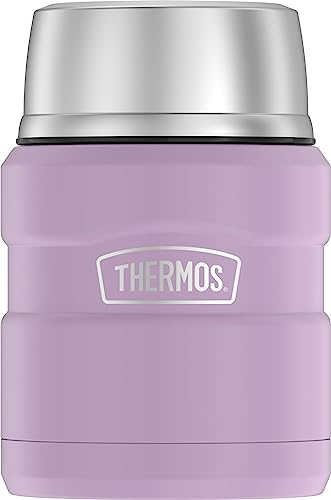 Comparison: Best 16 Oz Thermos 6 THERMOS Stainless King Vacuum-Insulated Food Jar with Spoon, 16 Ounce, Matte Lavender