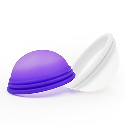 CareCup Reusable Menstrual Disc - Set of 2 Menstrual Cup - Soft Period Disc for Women Designed with Flexible, Medical-Grade Silicone Period Cup (2 Small)