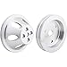 SBC Aluminum Pulley Set, 1-Groove Upper/2-Groove Lower,Short Pump