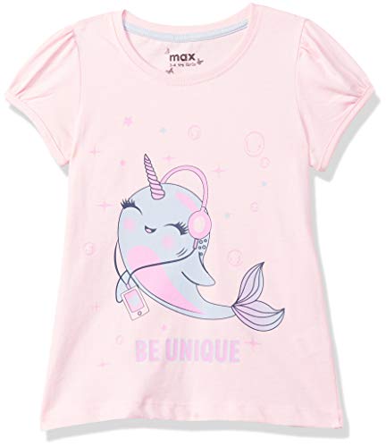 Image of Max Girls Printed Round Neck T-Shirt