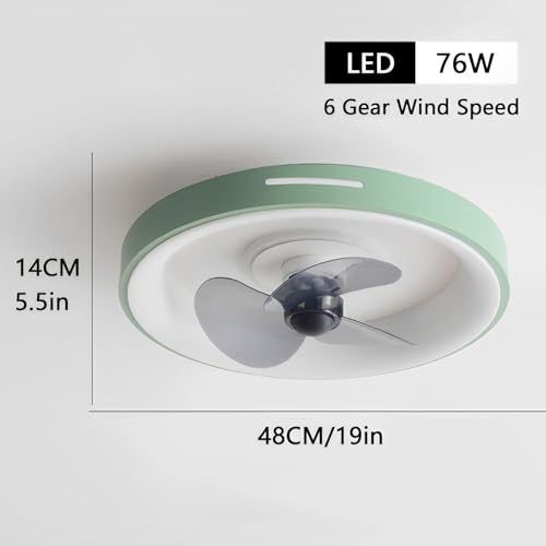 Plafonnier ventilateur LED 76W moderne dimmable avec télécommande silencieuse - 3
