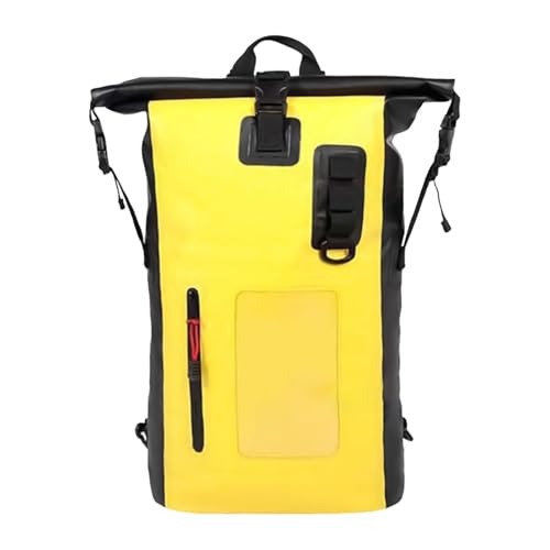 Ruwshuuk Mochila estanca, impermeable, 30 l, capacidad grande para natación, kayak, camping, excursiones en y playa, amarillo, riferimento alla descrizione, Consulte la