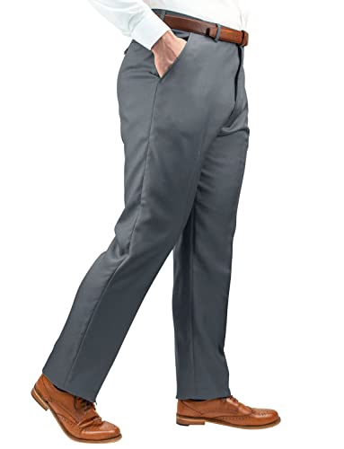 Chums HIGH-Rise Pants Poly Twill Pants with Stretch Waist Grey3