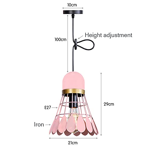 Chandelier de bádminton E27 con acabado de metal premium para salón 7
