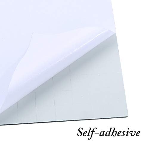 PP OPOUNT 1200 Pieces Self-Adhesive Mosaic Tiles Square Glass Mirrors Mosaic Tiles Mirror Mosaic Stickers for DIY Craft Decoration, 1 x 1 cm