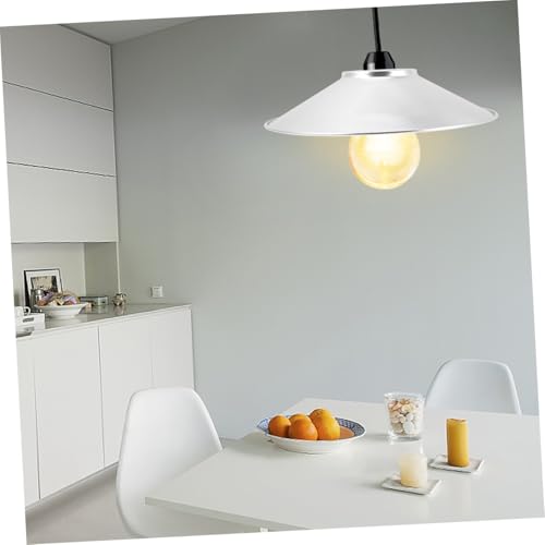 Image of Minkissy Small Lamp Shades Chandelier Lamp Shades Industrial Vintage Metal Bulb Guard Aluminum Ceiling Holder Reflective Lampshade Aluminum Cover Reflective