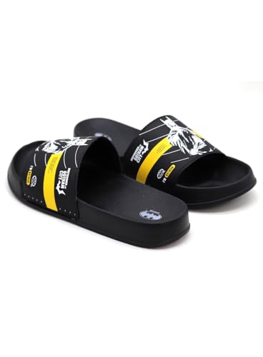 Image of SVAAR Authentic Batman Gotham City Men's Ultra Soft Sliders /Slippers for Men with Soft Cushion | Everyday Flip Flops for Gents /Boys