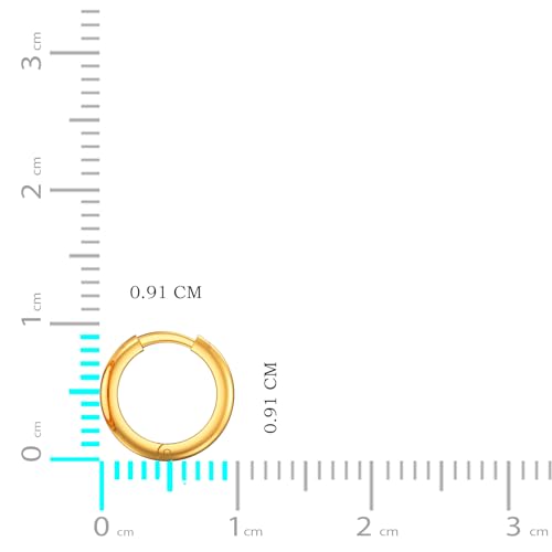 Joyalukkas Women's & Girl's 22K(916) Cyclical Gold Earring - Image 3