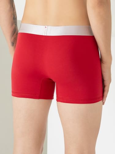 Image of KOFFY Men's Malleable Cotton Lycra Long Trunk with Minus Cutting Pouch I Wrinkle Free I Moisture Wicking Technology
